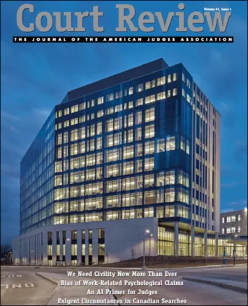 AJA Court Review cover Vol 61 Issue 1